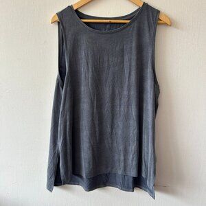 GAP Breathe Activewear Sleeveless Top Womens XL Blue Gray Quick Dry Athletic Top